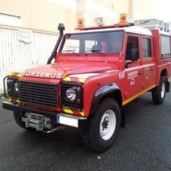 Transformación del BRL Land Rover a vehículo contra incendios